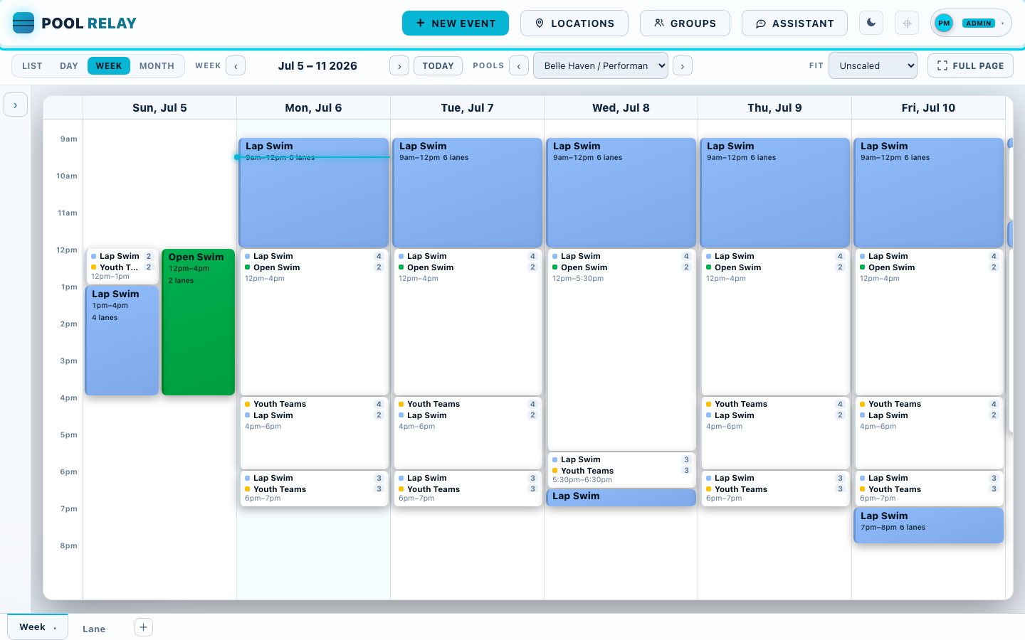 Open the calendar